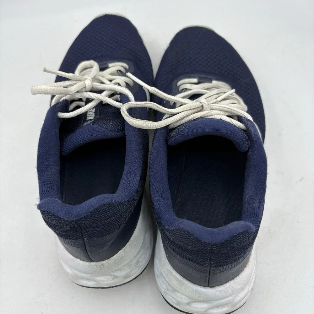 Nike Shoes Mens Size 7.5 Revolution 6 Next Nature Midnight Navy Blue Run Sneaker